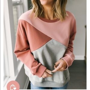 Magnolia boutique Geometric sweatshirt used large